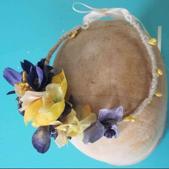 Newborn Spring Easter Flower Crown Headpiece - Picture 1 of 4